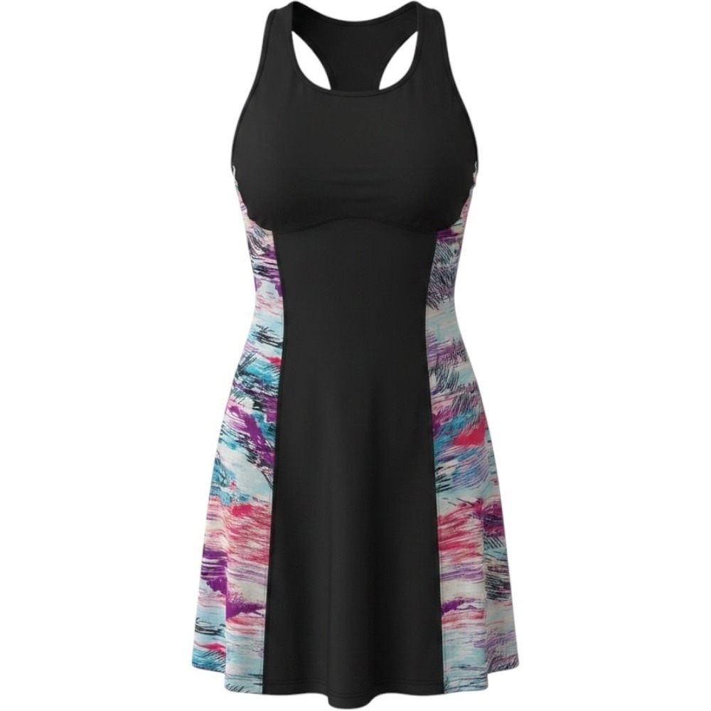 Skirt Sports‎ Dress Womens M Black Racerback Running Tennis Athletic Pocket